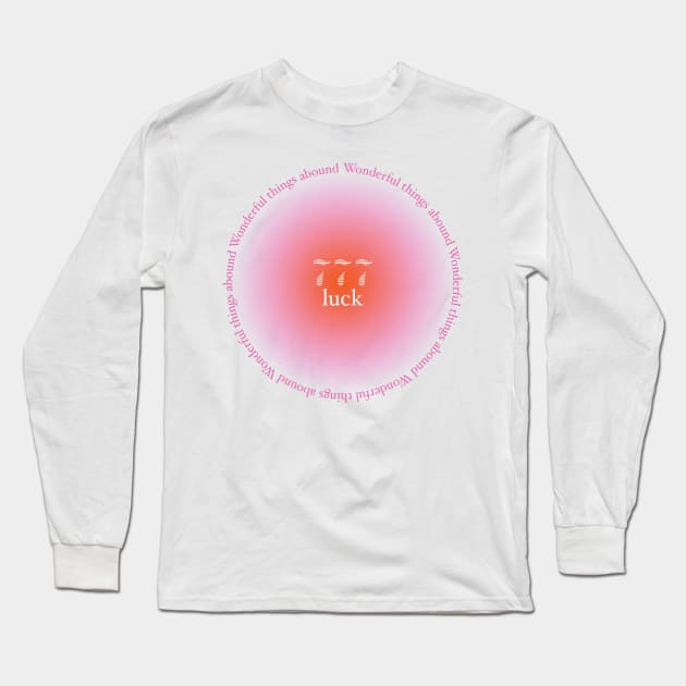 777 Luck Angel Number Long Sleeve T-Shirt by emiliapapaya